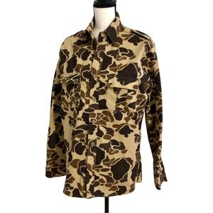 Walls Button Down Shirt Men's Medium Tall‎ Camouflage Hunting Shirt Vintage 80s